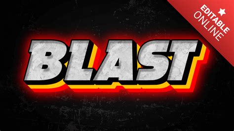 Blast Best Rated Font Generator Text Effects