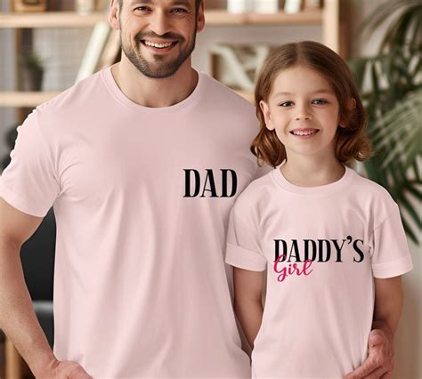 Dad And Daddys Girl Tee Fathers Day T For Father And Daughter