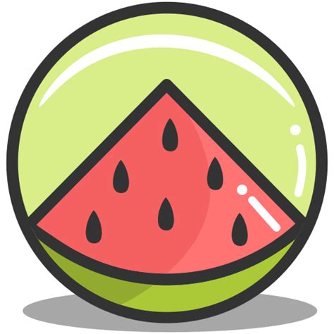 Nutrition Summer Watermelon Food Icon Free Download