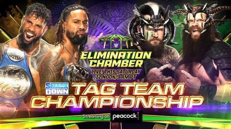 The Usos Vs Viking Raiders Smackdown Tag Team Championship Wwe