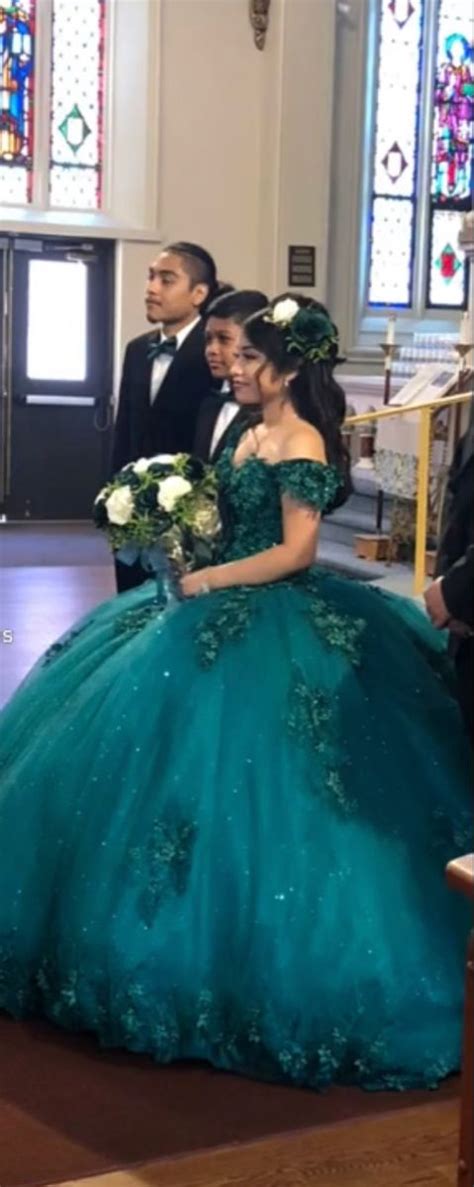 Pin By Aiyana On Green Quince Theme In 2023 Quince Dresses Pretty