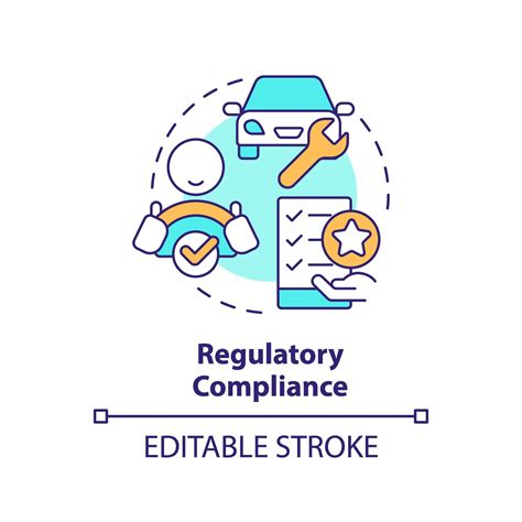 Regulatory compliance multi color concept icon. Industry standards