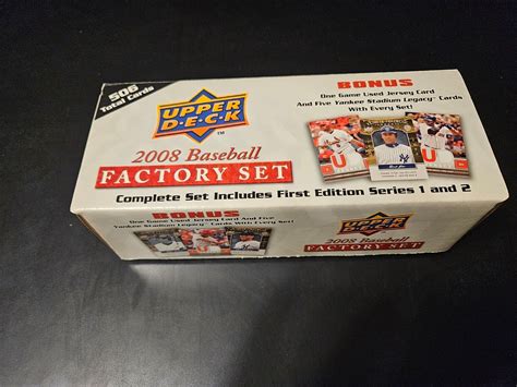 Upper Deck Baseball Factory Set Complete Set Cards Inserts