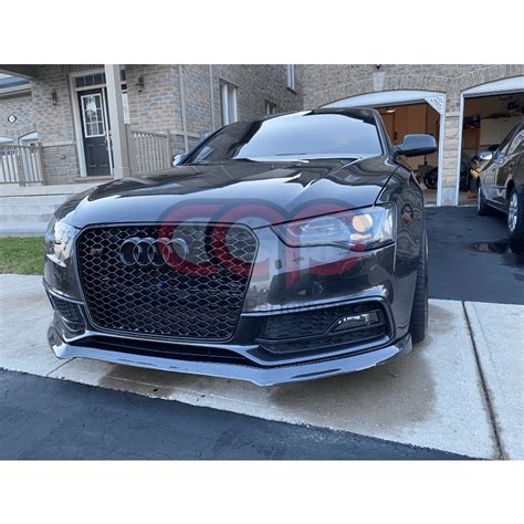 2013 2017 B8 5 Audi S5 A5 S Line Carbon Fiber Front Lip V1