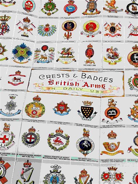 Official Medals & Ribbons of the British Army (with) Official Crests ...