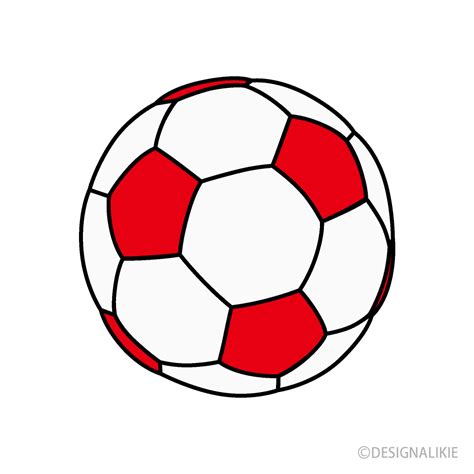 Red Soccer Ball Clip Art Free Png Imageillustoon