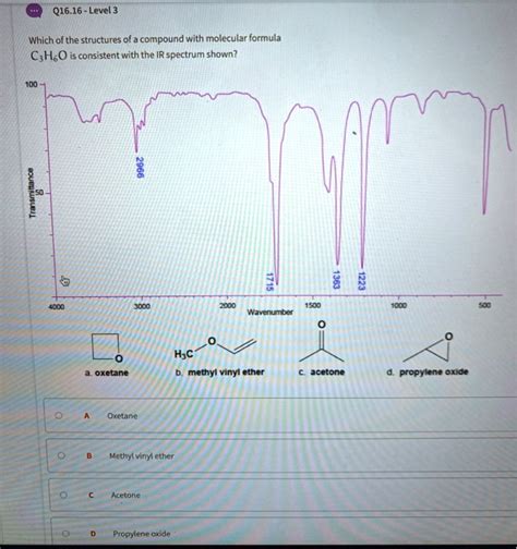 Q Level Which Of The Structures Of A Compound With Molecular