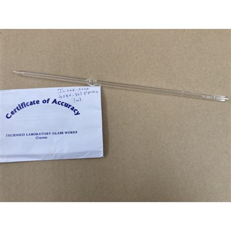 Microanalytix New Zealand Bulb Pipette Ml With Mark Class A Ms