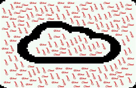 Clouds Shape Word Art - Free Word Art Maker