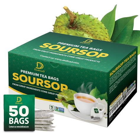 Amazon.com : DEDICAD 1500Mg Soursop Tea Bags - 50 Bags, 1.5gr/bag Pure