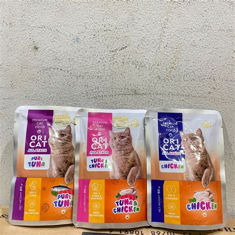 Jual Oricat Ori Cat Pouch Makanan Basah Kucing Gr Shopee Indonesia