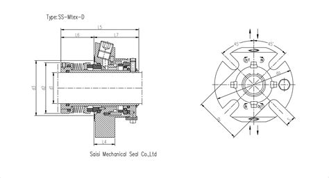 SS Mtex D Burgmann Mltex Dual Seal Replacement Cartridge Mechanical