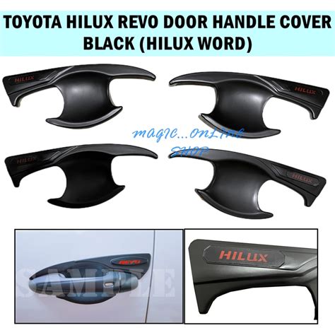 Toyota Hilux Revo Rocco On Door Handle Cover Black Hilux Word