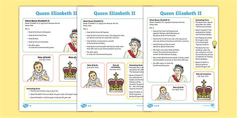 Queen Elizabeth II Differentiated Fact File Teacher Made