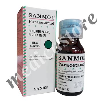 Sanmol Sirup Ml Harga Manfaat Kandungan Dosis Indikasi