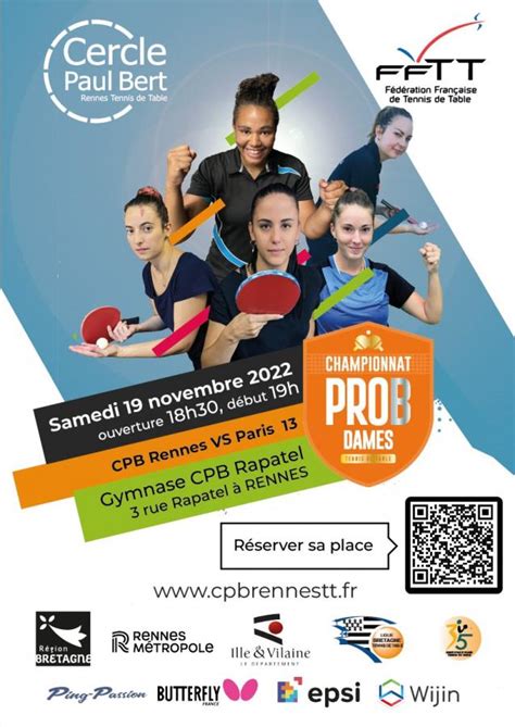 Novembre H Cpb Vs Paris Tt Cercle Paul Bert Tennis De