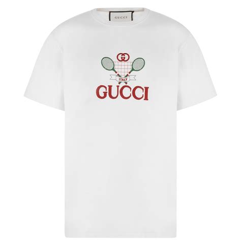 Gucci Tennis Embroidered T Shirt Men Sunkissed 7136 Flannels