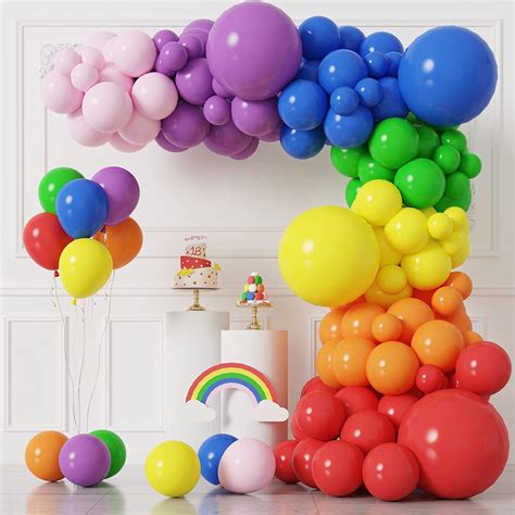 Rainbow balloons – Artofit