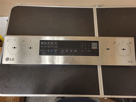 Oem Lg Range Control Panel Stainless Agm30025501 For Lrel6325f00 Scuffed For Sale Online Ebay