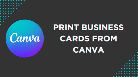 How To Print Business Cards From Canva - Pttrns