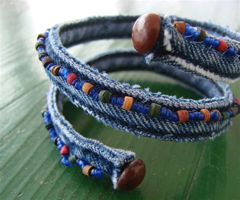 Denim Bracelet Denim Bracelet Bracelets Blue Jeans Crafts