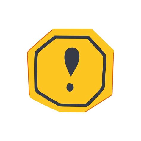 caution yellow warning sign cartoon illustration 47528049 Vector Art at ...