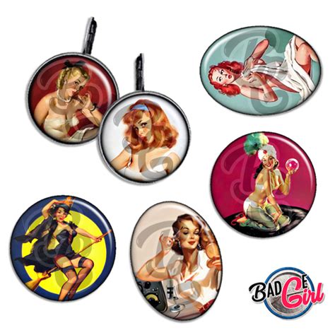 Images Pin up Badge à imprimer BadgeGirl