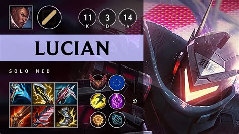 Lucian Mid Vs Galio Triple Kill Unstoppable EUW Grandmaster Patch