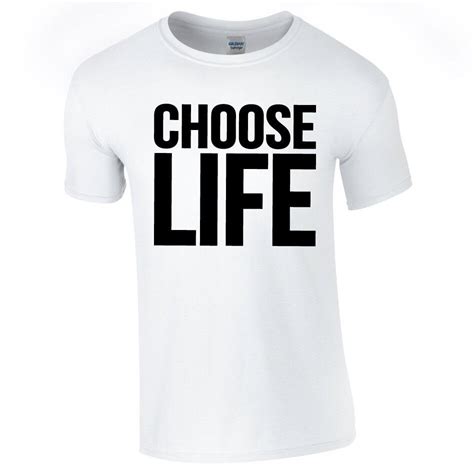 Choose Life T Shirt Wham Retro S George Michael Fancy Dress Concert