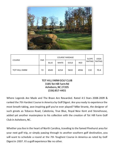 » Tot Hill Farm Golf Club | Golf Travel Insider