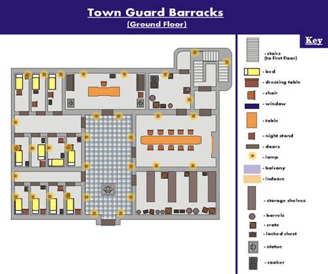 Barracks Floor plan 1 by BlueScotty on DeviantArt