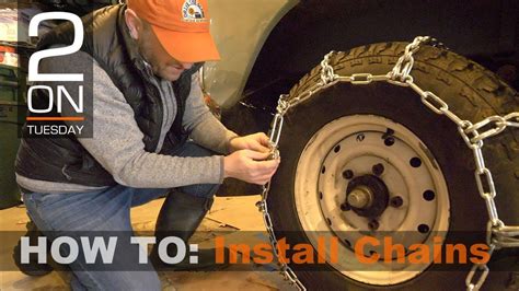 Installing Tire Chains How To Install 4×4 Pickup Truck Tire Chains