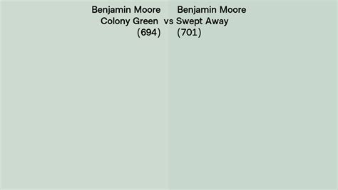 Benjamin Moore Colony Green Vs Swept Away Side By Side Comparison