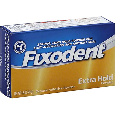 Fixodent Extra Hold Denture Adhesive Powder ,1.6 oz | Buehler's