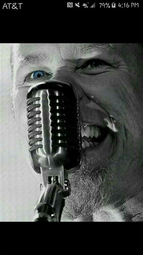 James Hetfield Vintage Microphone Metallica Obsession Bands Artists Favorite Band Band Memes