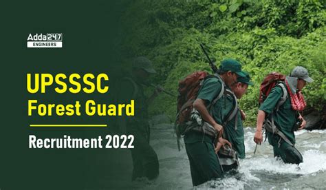 Upsssc Forest Guard Recruitment 2022