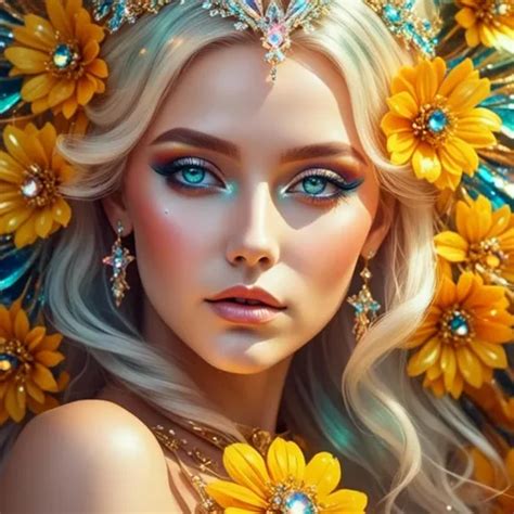 Fairy Princess Of Sunflowers