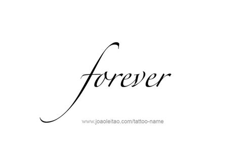 Forever Feeling Name Tattoo Designs Tattoos With Names Forever