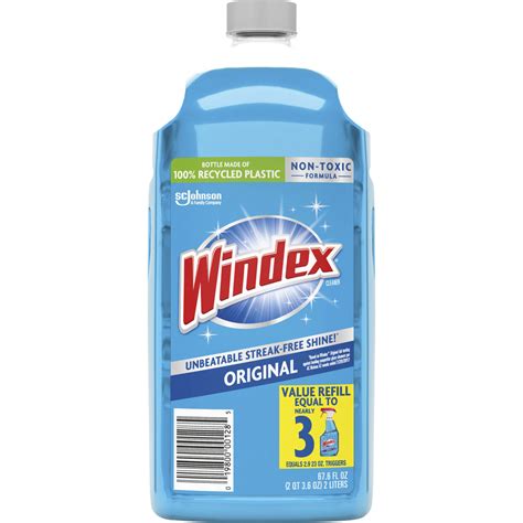 Sjn316147 Windex® Original Glass Cleaner Refill Liquid 67 6 Fl Oz 2 1 Quart Bottle 1