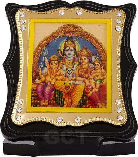 Buy Vprint Shiv Parivar Acrylic Car Dashboard Idols Figurine Showpiece