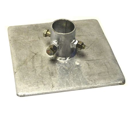 Galvanized Heavy Duty 2″ Pipe Mud Foot Holder 10″ x 10″ Base – Dock ...