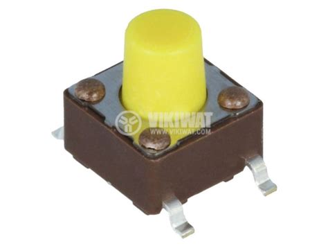 Micro Push Button With Soldering Pins Model DTSM 63Y V B VIKIWAT