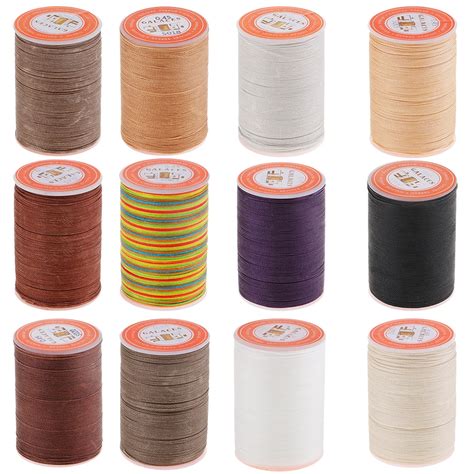 12 Colors 0 45mm Durable Leather Sewing Waxed Thread Cord For DIY