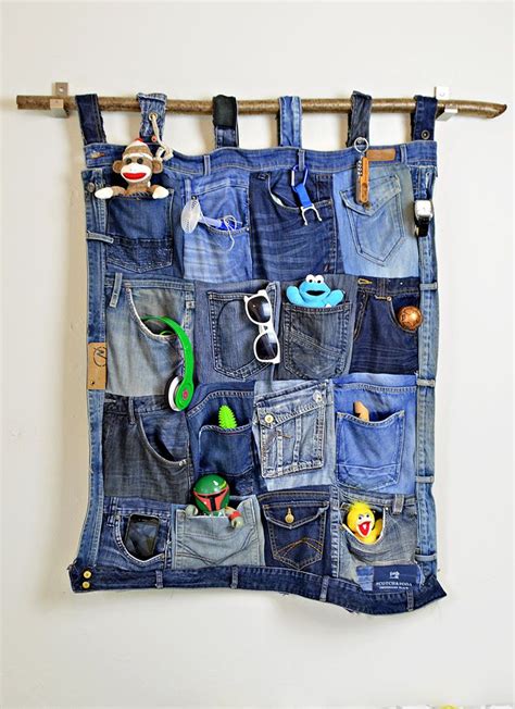 Tutorial For A Great Denim Pocket Organizer Manualidades Con Jean