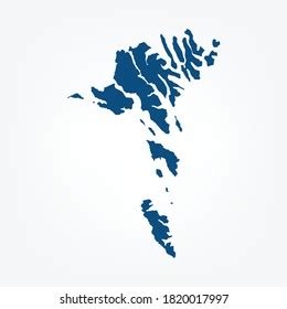 Faroe Islands Political Map Neighbors Capital Stock Illustration