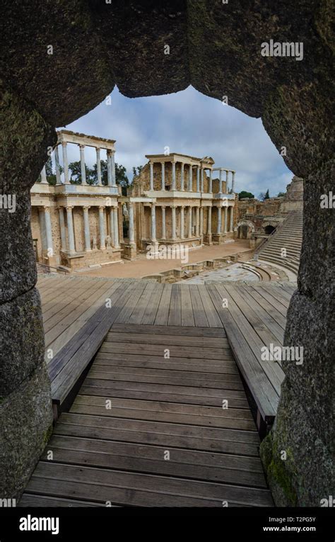 El Teatro Romano de Mérida España está situada en el conjunto