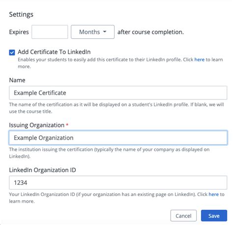 Adding Certificates To Linkedin Profiles Skilljar Help Center