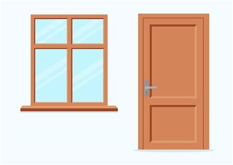 Vector ventana y puerta ilustración de Premium Vector Freepik