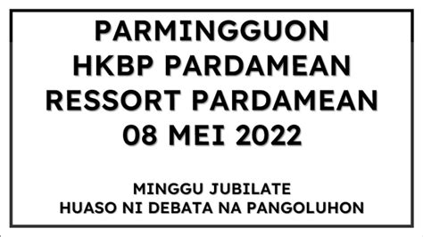 Parmingguon Livestreaming Hkbp Pardamean Ressort Pardamean Mei