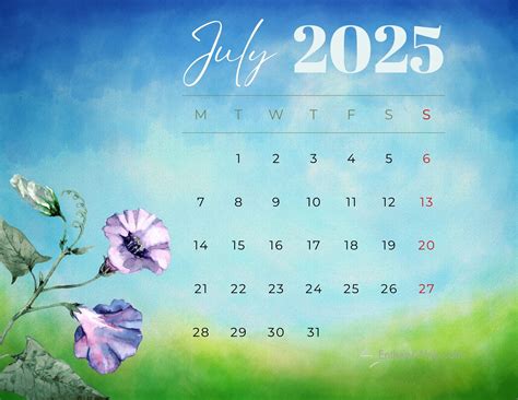July Month Wallpaper 2025